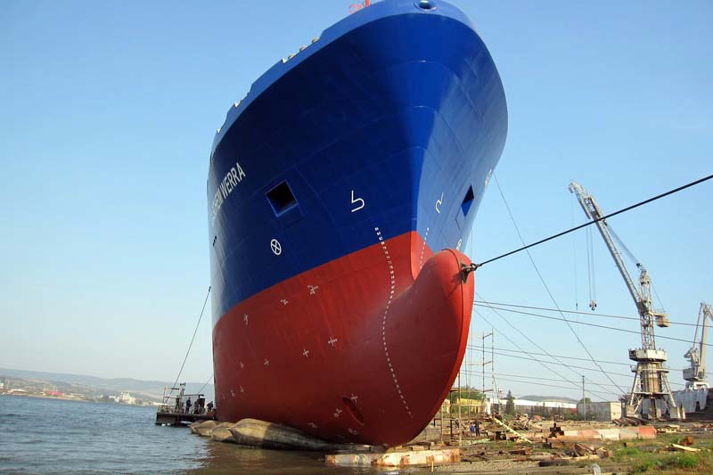 marinesalvageapplicationofairbags QingDao Eversafe Marine